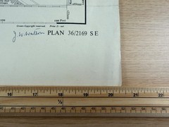 Ordnance Survey 1:1250 Plan 36/2169 SE Colinton Edinburgh c1948 Vintage Map