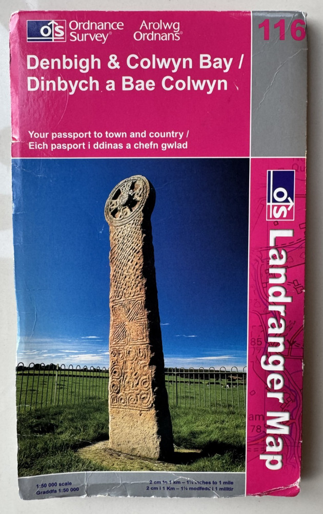 DENBIGH & COLWYN BAY – OS LANDRANGER MAP No.116 – Ordnance Survey