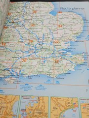 AA 2006 Concise Road Atlas Britain Map 1:4 Scale Ireland 50 Town Plans Vtg