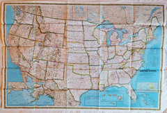 AMERICAS FEDERAL LANDS National Geographic September 1982 Educational Map Poster