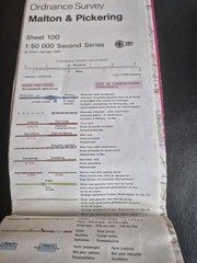 Ordnance Survey Landranger Series Malton And Pickering Sheet 100 1:50000