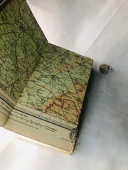 Map Warwickshire Bartholomew Vintage ra