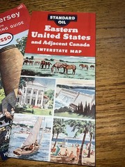 1960s Esso New Jersey Sight Seeing Map Standard Oil Eastern USA Lot Of 2