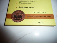 4 VINTAGE BUREAU OF LAND MANAGEMENT ARIZONA TOPOGRAPHIC MAPS – FREE SHIPPING