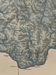 Ohio Shaded Relief Laminated Wall Map by Raven Maps & Images, 1991, 47″ x 44″