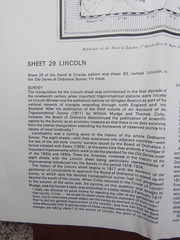 Vintage Lincoln Ordnance Survey Map No 29 reprint 1981 in Envelope Sleeve.