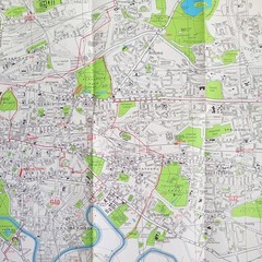 Geographia Large Scale Colour Street Plan: Greater Glasgow.