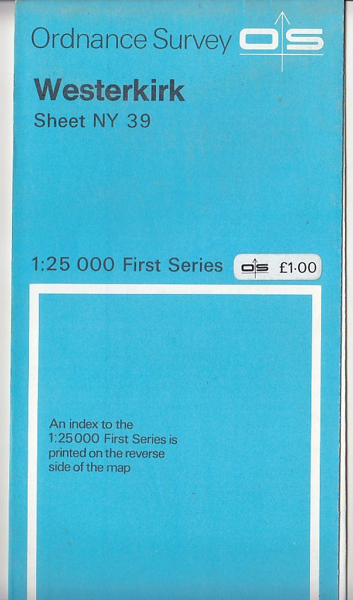 Ordnance Survey 1:25,000 First Series Map Sheet NY 39 Westerkirk