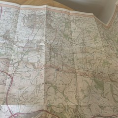 Ordnance Survey Explorer Map South Downs Way Steyning to Newhaven Brighton OS
