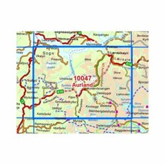 Aurland – Nordeca 1:50k Norway walking hiking Map 10047