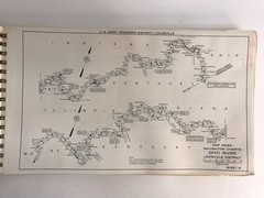 1963 U.S. Army Engineer District Navigation Charts Ohio River Foster KY Cairo IL