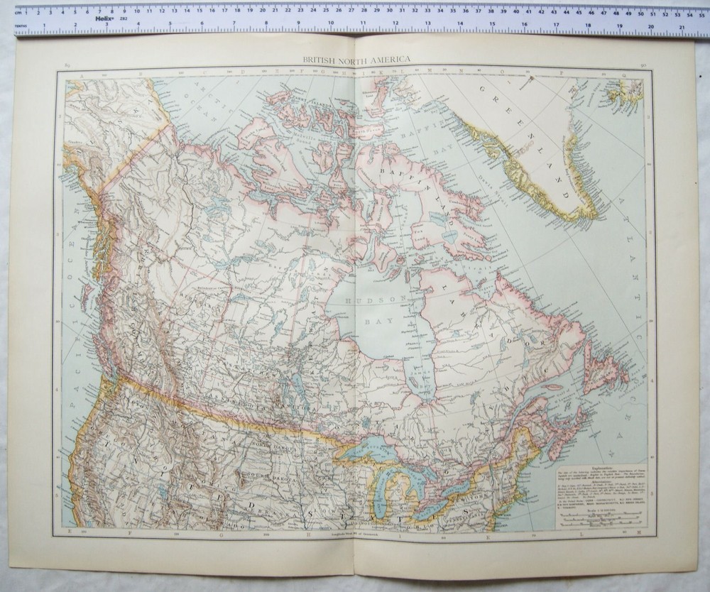 1895 The Times Plate 89 & 90 British North America
