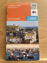 OS Explorer Map 102 LAND’S END, Penzance, St Ives