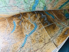 Map The Lake District Bartholomew Vintage ra