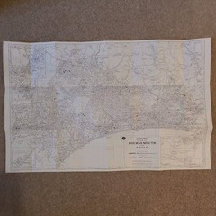 Geographia Bounemouth and Poole Detailed Street Plan Vintage Map
