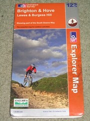 Ordnance Survey Explorer 1:25,000: Sheet 122 Brighton & Hove – 2009