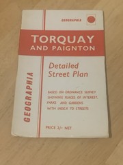 Vintage Geographia Torquay And Paignton Street Map Plan Tourist Guide OS