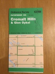 1990 Ordnance Survey Pathfinder Map 103 NC 20/30 Cromalt Hills And Glen Oykel