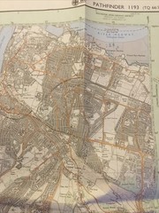1993 Ordnance Survey Pathfinder Map 1193 TQ 66/76 Chatham (incl Gillingham )