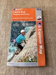 OS Explorer Map 102 Lands End Penzance And St Ives Fold Out Map