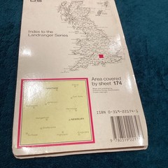Ordnance Survey Landranger 174 Newbury Wantage & surrounding area – 1985
