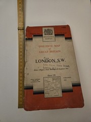 Vintage 1959 Ordnance Survey One-Inch Map of Great Britain London S.W. Sheet 170