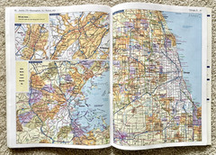 Vtg. 2001 Rand McNally US Road Atlas Color Highway Maps w/ Canada Mexico 80 page