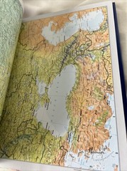 Unread But Stored Satellite Atlas Of The World Colour Library Direct Text Book