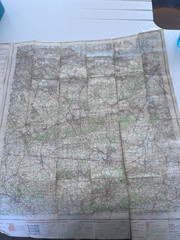 VINTAGE Ordnance Survey One-Inch Map, Sheet 171: London S.E. (1970s). Delicate.