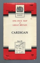 Cardigan Sheet 139 Ordnance Survey One-Inch Map Seventh Edition Copyright 1967