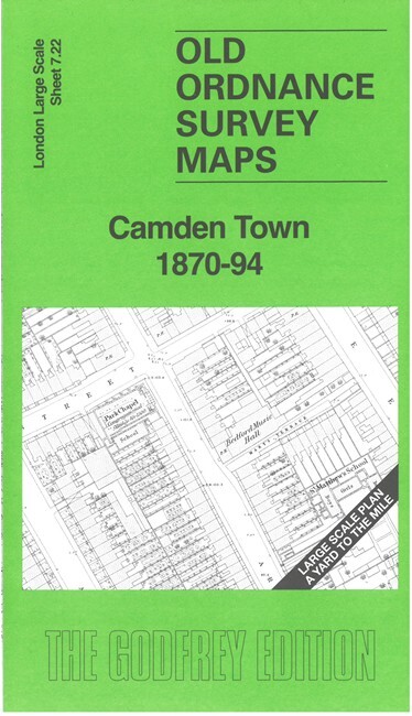 Camden Town 1870-94 London Large Scale Sheet 7.22 by Pamela Taylor
