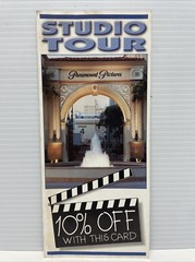 Vintage 1980s Studio Tour Paramount Pictures Tourist Travel Brochure