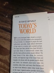 Rand McNally Today’s World Atlas Hardcover Table Book 1993 Revised Edition