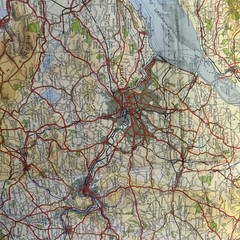 SOUTHERN ENGLAND 1962 CLOTH Ordnance Survey Quarter Inch Map Sheet 16 Bristol