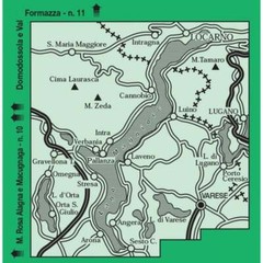Italy Maggiore, Orta and Varese lakes 50k IGC Map 12 hiking GTA Sentiero Italia