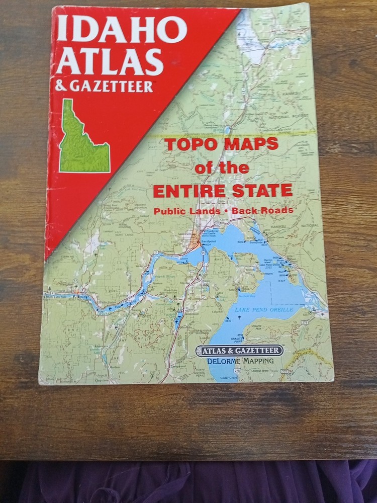 Idaho Atlas & Gazetteer 1992 First Edition