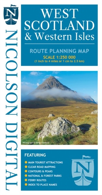 Nicolson West Scotland & Western Isles by Val Fry (Sheet map, folded)