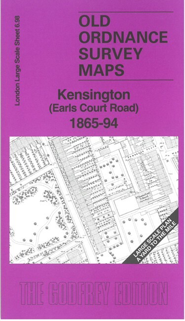 Kensington (Earls Court Road) 1865-94 London Large Scale 6.98 by Alan Godfrey