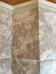 1989 Ordnance Survey Pathfinder Map 833 SK 43/53 Nottingham (South West)