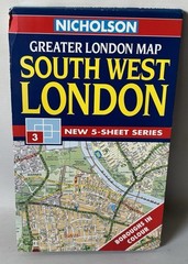 Nicholson 1:20,000 Greater London Map – South West London, Sheet 3 – 1995