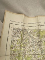 Vintage Ordnance Survey Map England And Wales Sheet 182 Brighton And Worthing