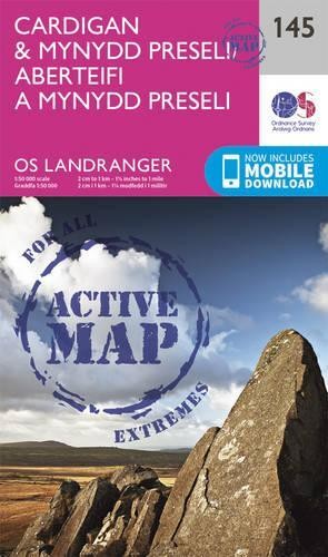 Cardigan & Mynydd Preseli (Map) OS Landranger Active Map