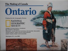 National Geographic Society Map: The Making of Canada – Ontario 1996