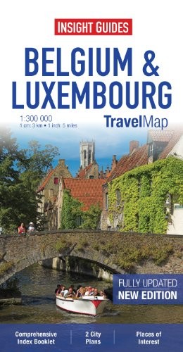 Insight Travel Maps: Belgium and Luxembourg by APA Publications Limite Sheet map