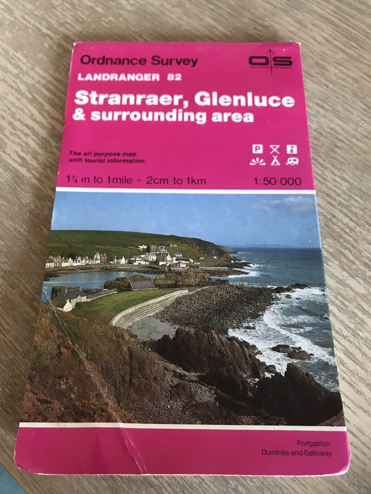 Ordnance Survey Map 82 – Stranraer Glenluce & Surrounding Area