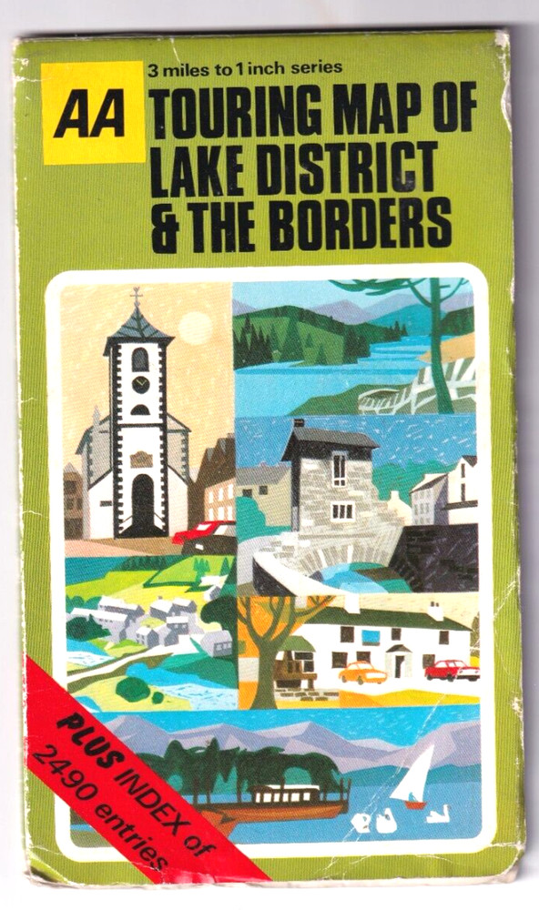 LAKE DISTRICT & THE BORDERS – AA Touring map