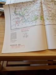 Ordnance Survey Map Of Great Britian – BUXTON AND MATLOCK – 1955 – 1/63360