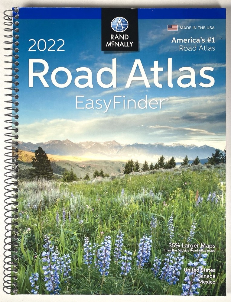 Rand McNally 2022 EasyFinder Midsize Road – Spiral-bound, by Rand McNally – Good