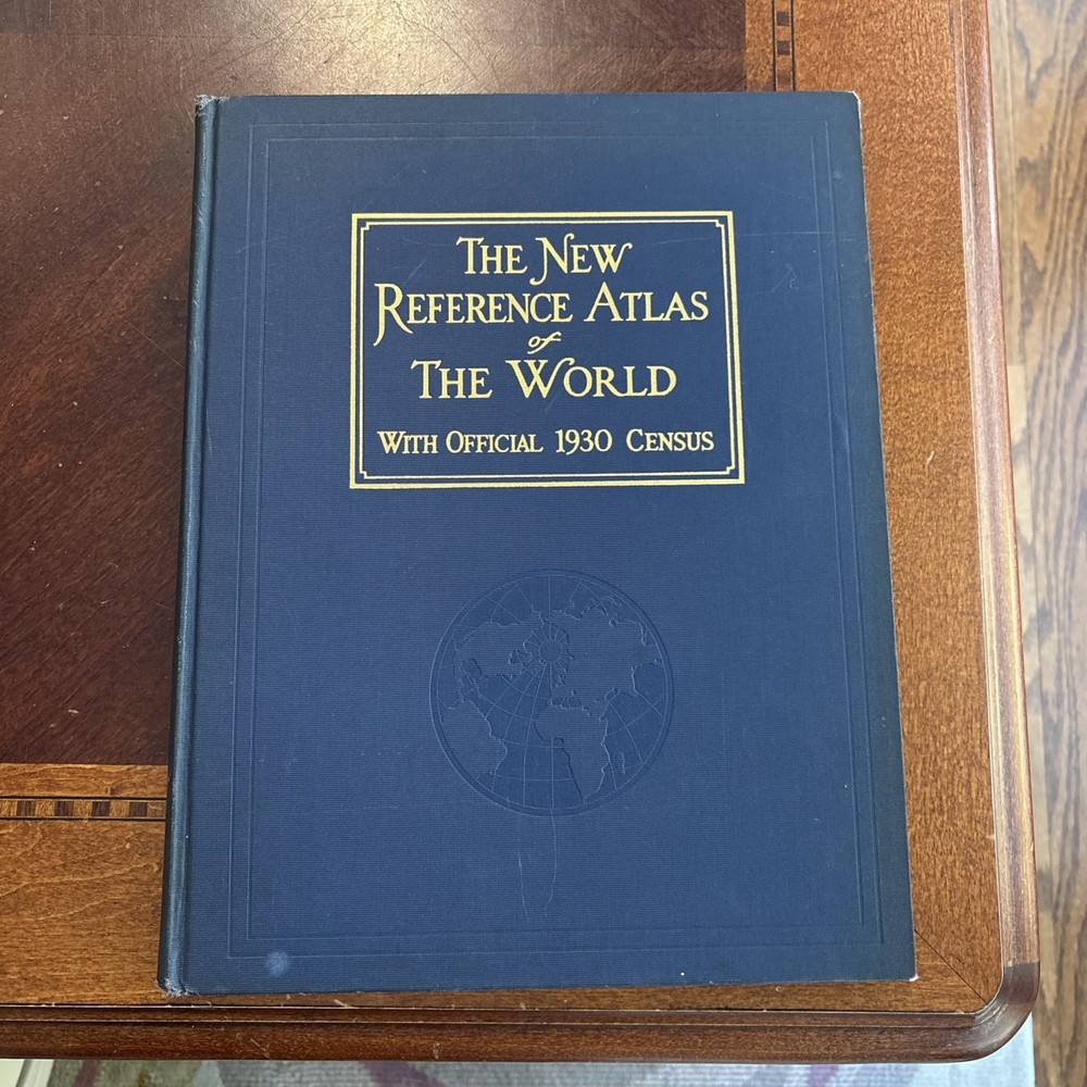 The New Encyclopedic Atlas Of The World With Official 1930 Census Vintage