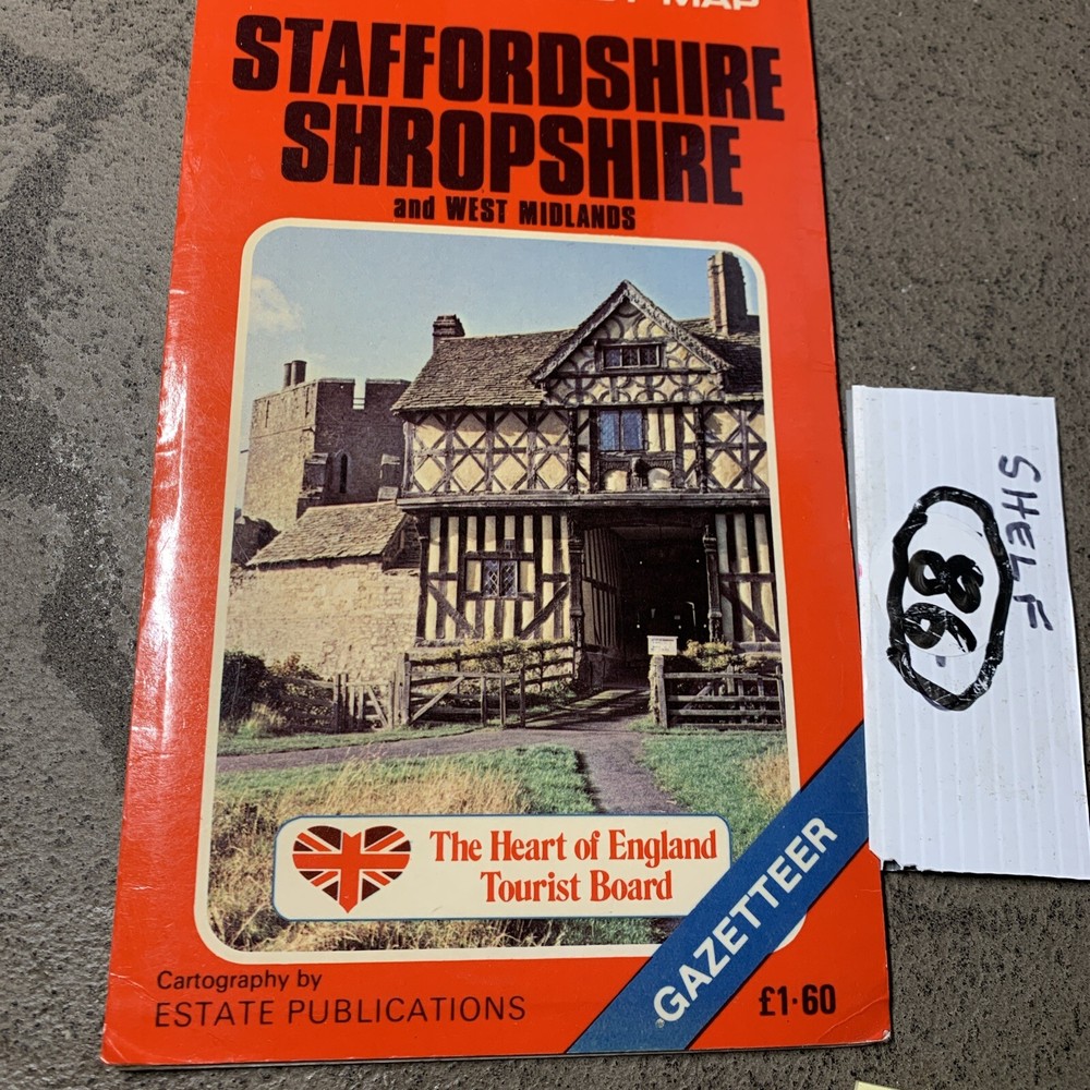 Staffordshire and Shropshire (Official Tourist Map S.) Sheet map, folded Book